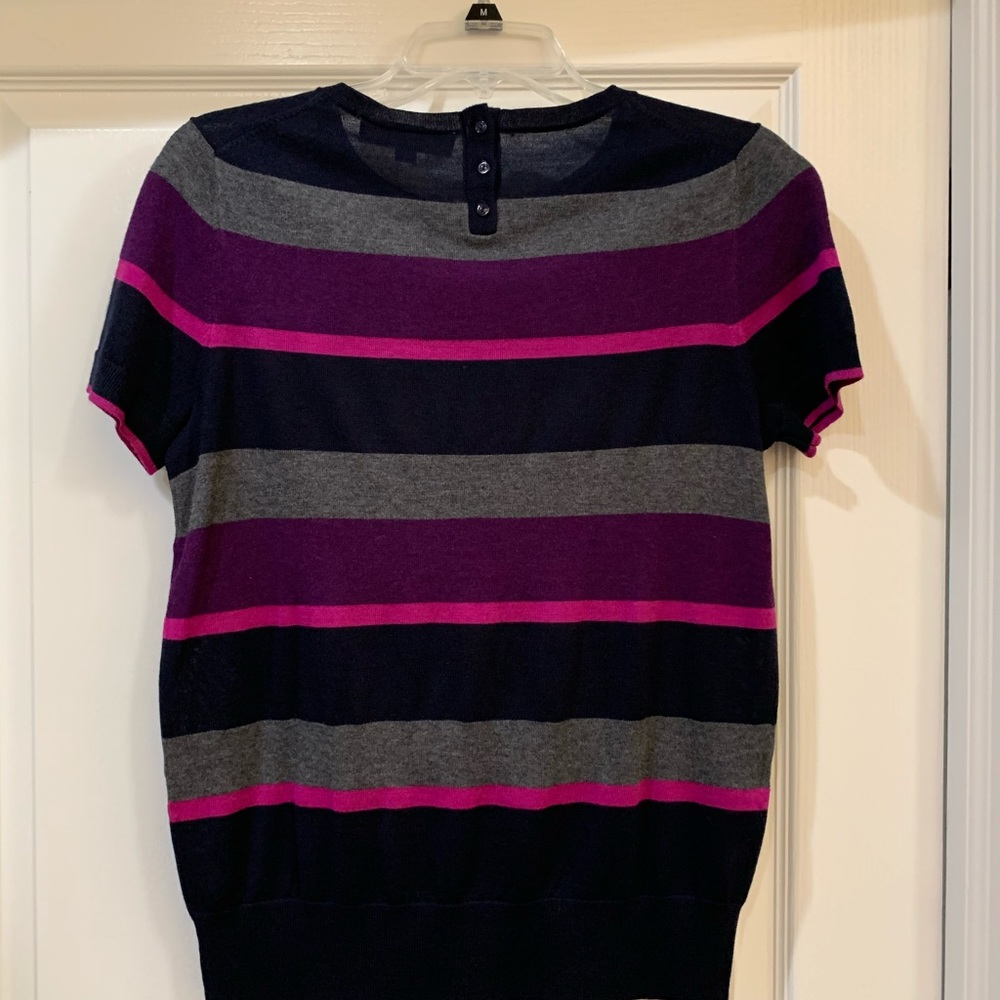 LOFT LIGHTWEIGHT SHORT SLEEVE SWEATER SIZE M - Picture 2 of 3